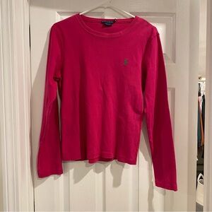 Ralph Lauren Sport Long Sleeve Pink Top XL